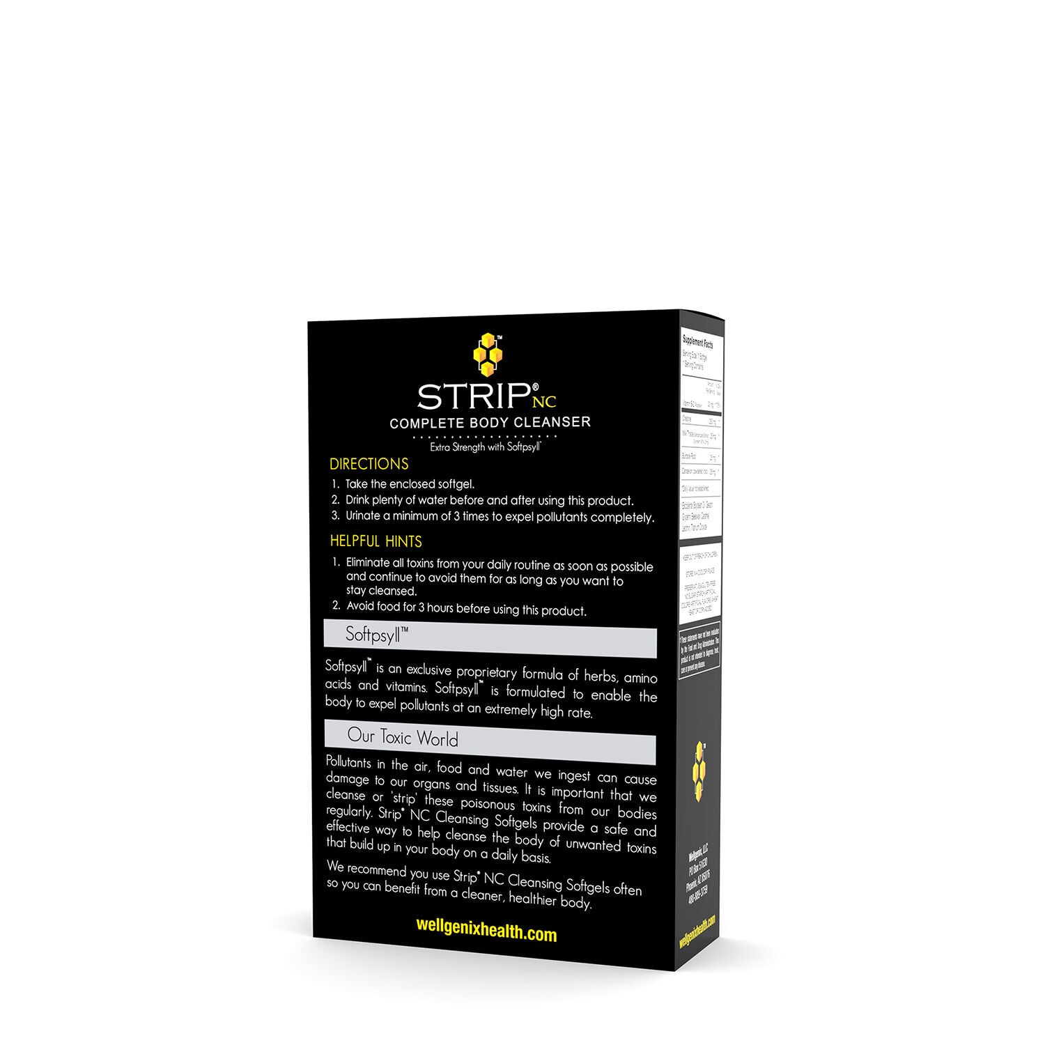 Strip Softgel Body Cleanser Supplement Facts